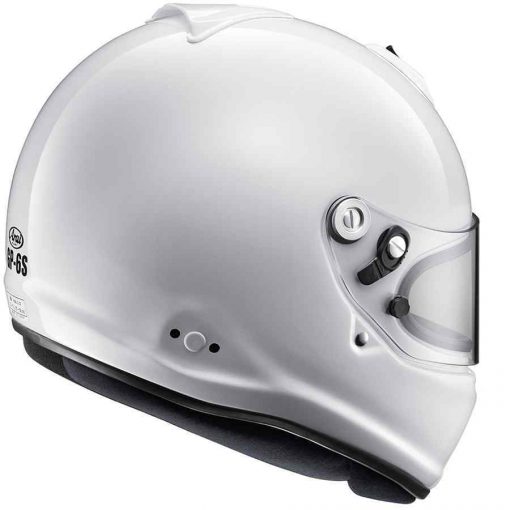 Arai GP6S Autosporthelm FIA keuring met M6 studs Hans clips optioneel