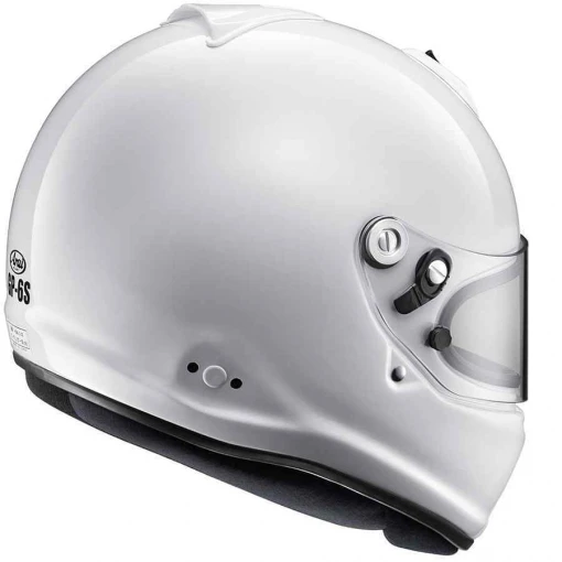 Casque Arai GP6S Motorsport approuvé par la FIA avec des clous M6 Clips Hans en option