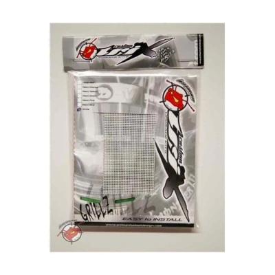 Grillz ventilatierooster voor kart- en autosporthelm in de kleur wit