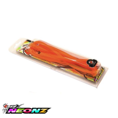 Eyeport Trimz helmet rubber visor opening fluorescent orange