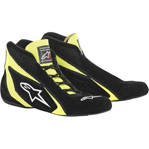 Alpinestars autoracing schoen type SP zwart fluogeel