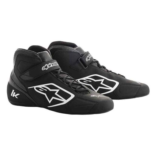 Alpinestars Tech 1-K Karting Schuh schwarz weiß - Bequem