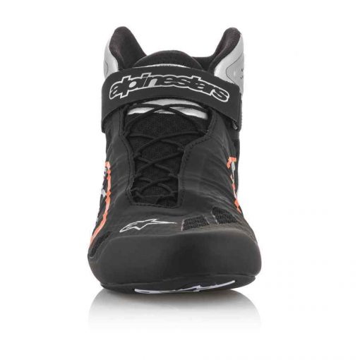 Alpinestars kartingschoen Tech 1 KZ zwart zilver fluo oranje - Afbeelding 2