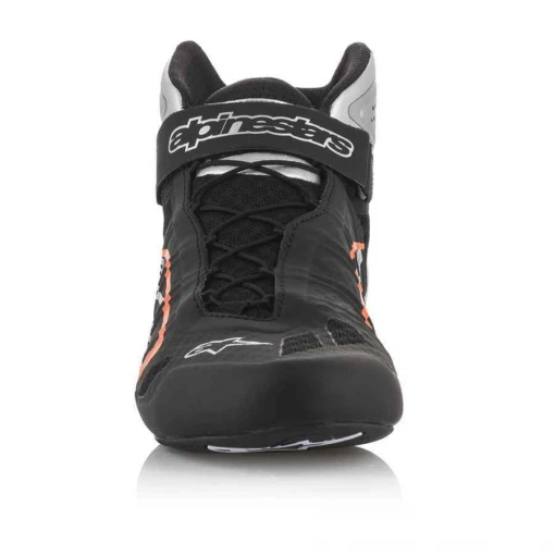 Alpinestars kartingschoen Tech 1 KZ zwart zilver fluo oranje - Afbeelding 2