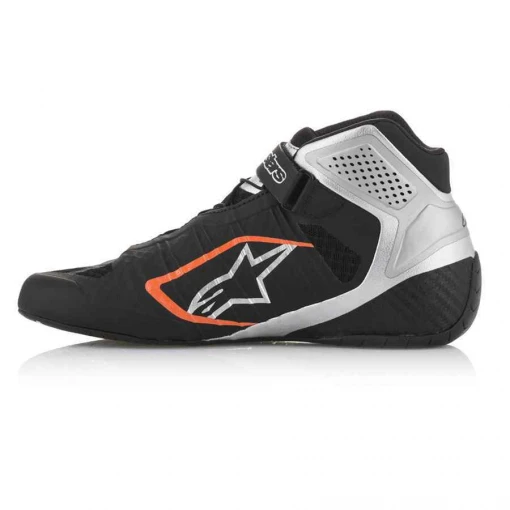 Alpinestars kartingschoen Tech 1 KZ zwart zilver fluo oranje - Afbeelding 3