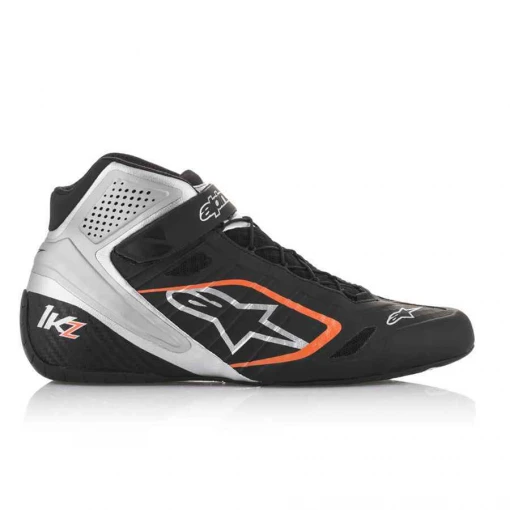 Alpinestars kartingschoen Tech 1 KZ zwart zilver fluo oranje - Afbeelding 4