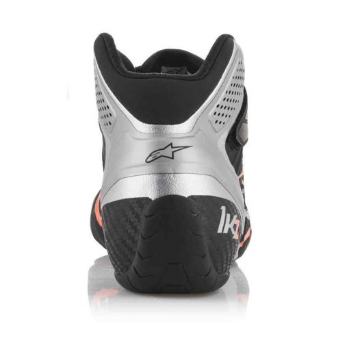 Alpinestars kartingschoen Tech 1 KZ zwart zilver fluo oranje - Afbeelding 6
