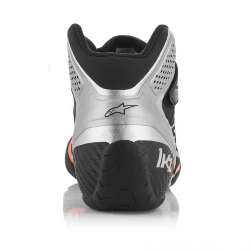 Alpinestars kartingschoen Tech 1 KZ zwart zilver fluo oranje - Afbeelding 6