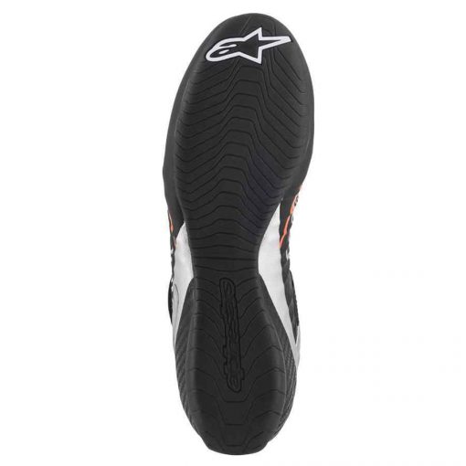 Alpinestars kartingschoen Tech 1 KZ zwart zilver fluo oranje