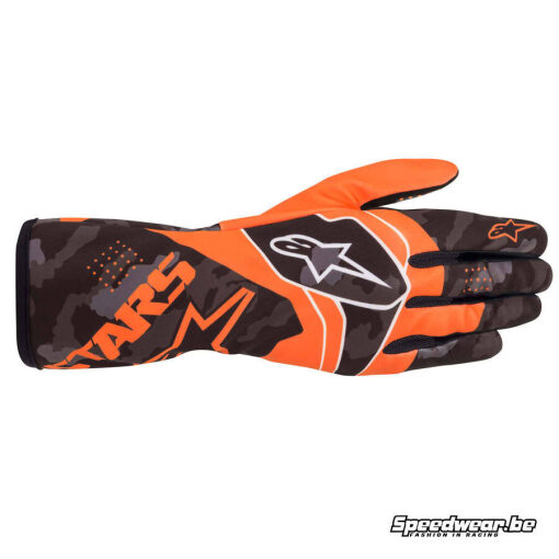Alpinestars Tech 1-K Race V2 Camo handschoen karting - Fluo oranje Zwart