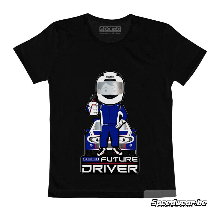 Sparco camiseta kids future driver negro