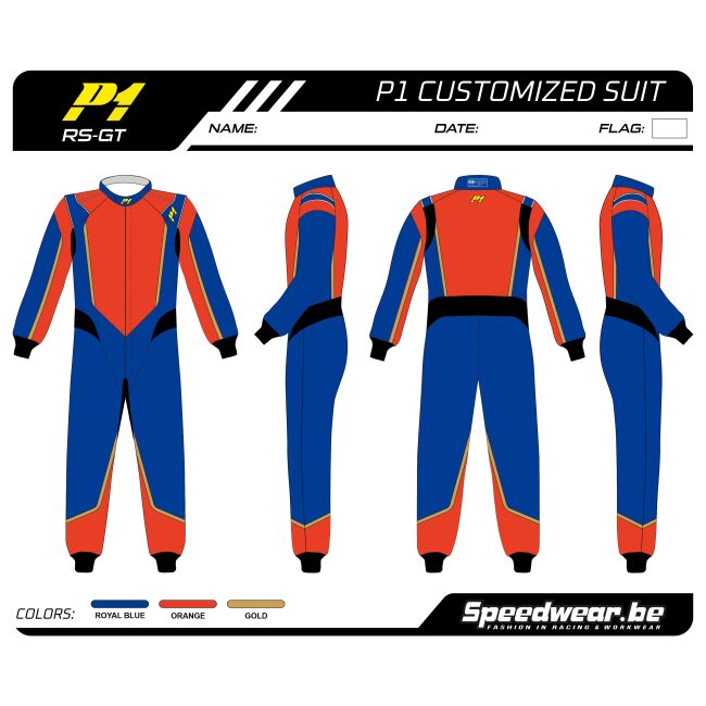 Race overalls motorsport from P1 - Fully customized PATROON 9