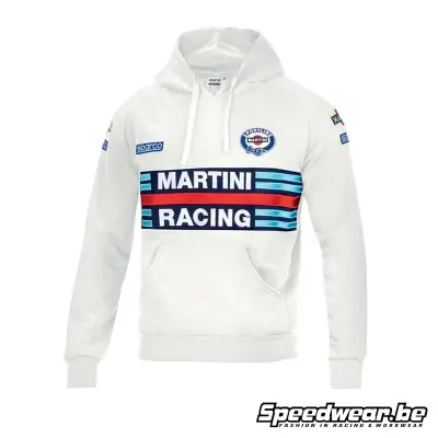 Sparco Hoodie Martini Racing Blanc
