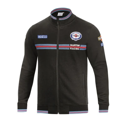 Sparco Full Zip Sweatshirt Martini Racing Black
