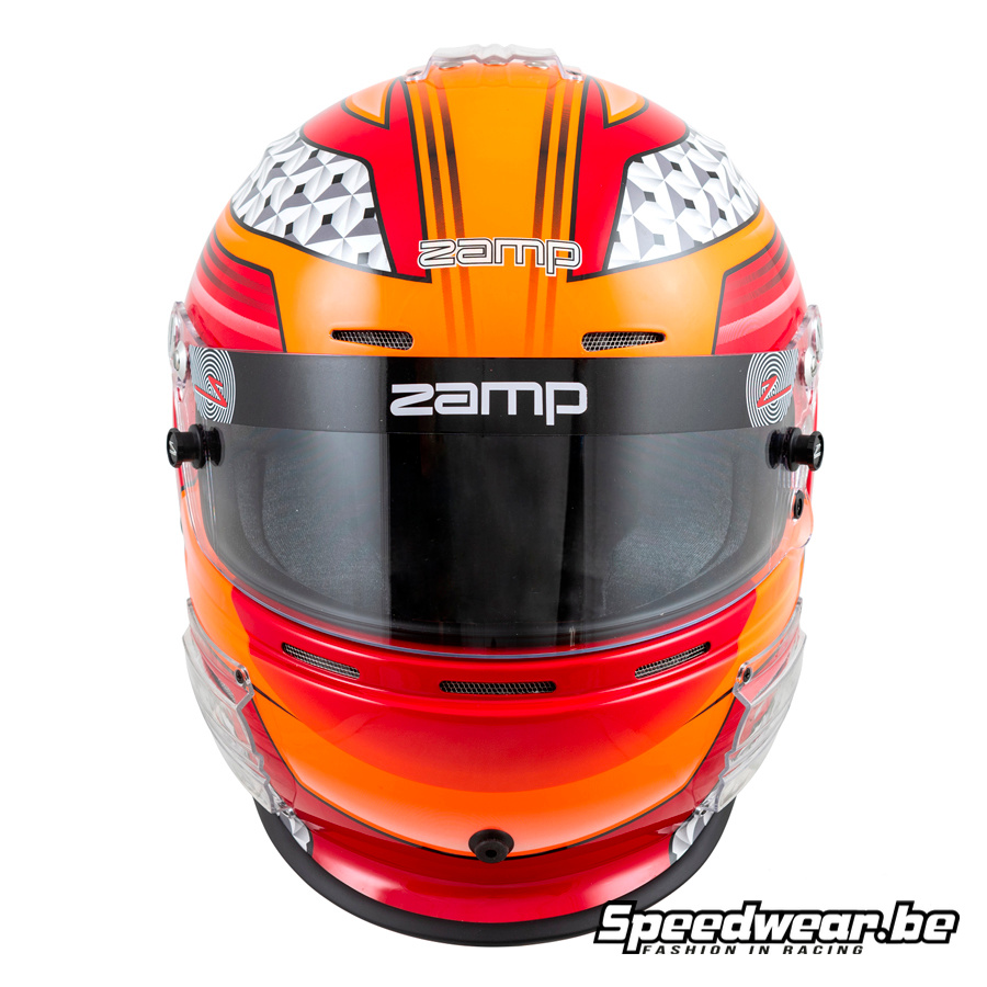 Zamp helm voor autosport RZ 62 Rood/Oranje - Afbeelding 2