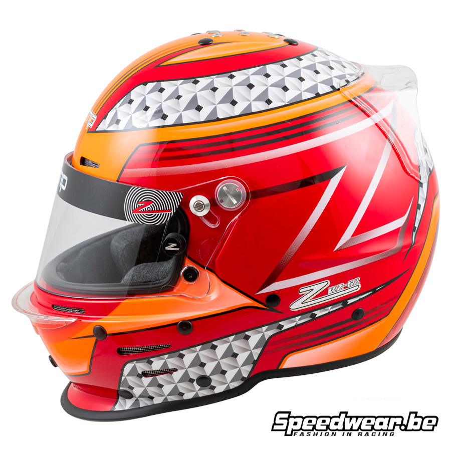 Zamp helm voor autosport RZ 62 Rood/Oranje - Afbeelding 3