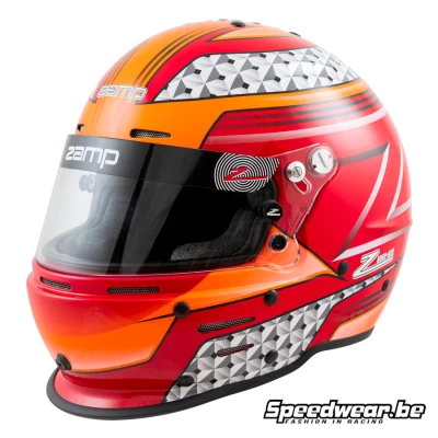 Zamp helm voor autosport RZ 62 Rood/Oranje - L