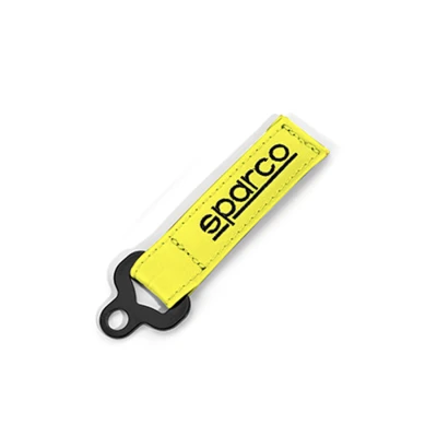 Sparco Sleutelhanger geel leer