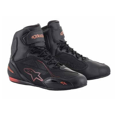 Alpinestars Faster 3 Drystar Shoe: Red and black