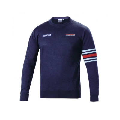 Sparco Martini Racing Wool Crewneck Sweater Navy
