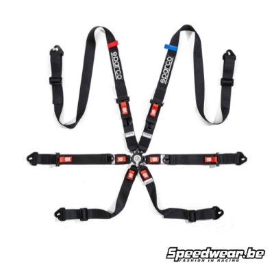 Sparco Gordel harnas H-2 PU zwart