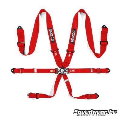 Sparco Gordel harnas H-3 STEEL Rood