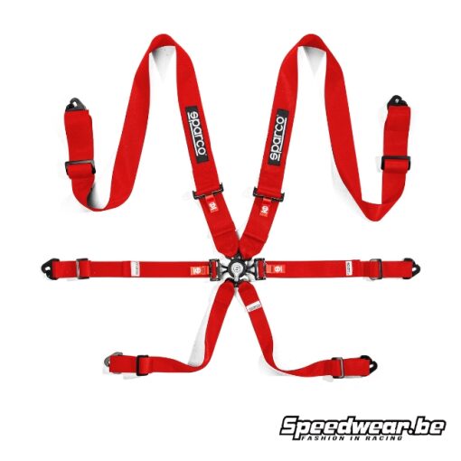 Sparco Gordel harnas H-3 STEEL Rood