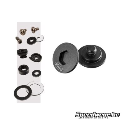Bell Helmet Visor Pivot/Screw Kit – Black Kam-Lock – Bell 2020042