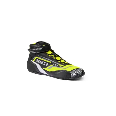 Sparco K-ROCK 2025 bottines karting Noir Jaune fluorescent