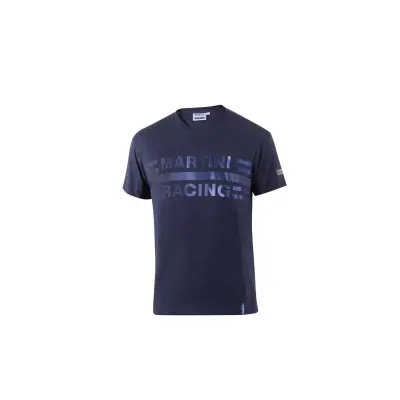 Sparco T-Shirt Big Logo Martini-R Donkerblauw