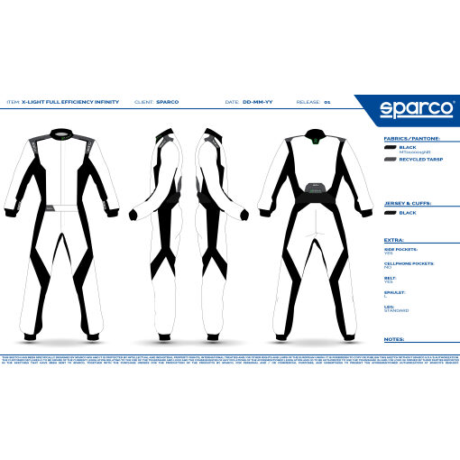 Sparco X-Light FIA Overall