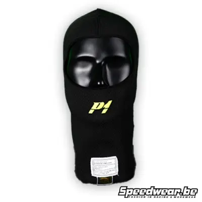 P1 Advanced Racewear X-Flow Balaclava – FIA Approved – Black – Large