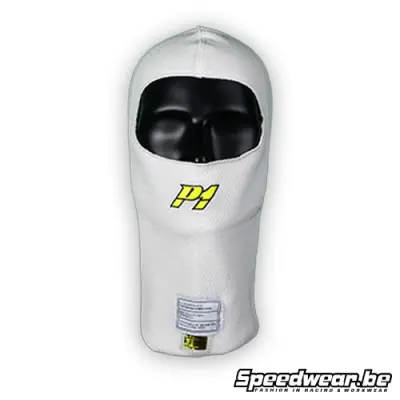 P1 Advanced Racewear X-Flow Balaclava – FIA Approved – Wit