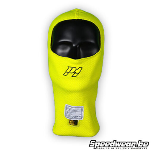 P1 Advanced Racewear X-Flow Helmmuts – FIA-gekeurd – Neon Yellow