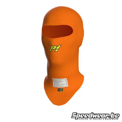 P1 Advanced Racewear X-Flow Helmmuts – FIA-gekeurd – Neon Orange