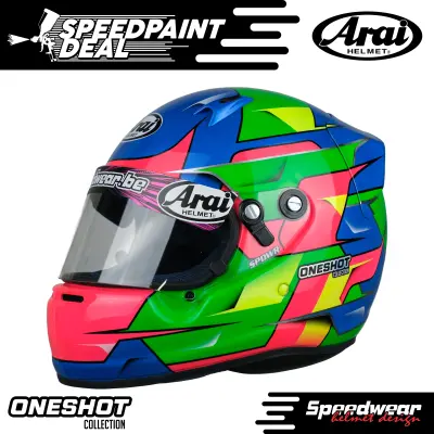 SpeedPaint Deal Ready-To-Ship CK6 Kart Helmet SMALL