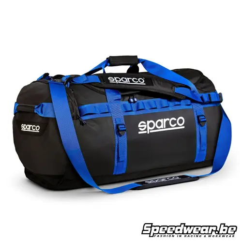 Sac Sparco , grand modèle, noir et bleu