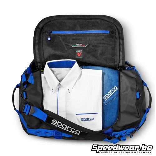 Sparco Duffle Bag Small Zwart Blauw