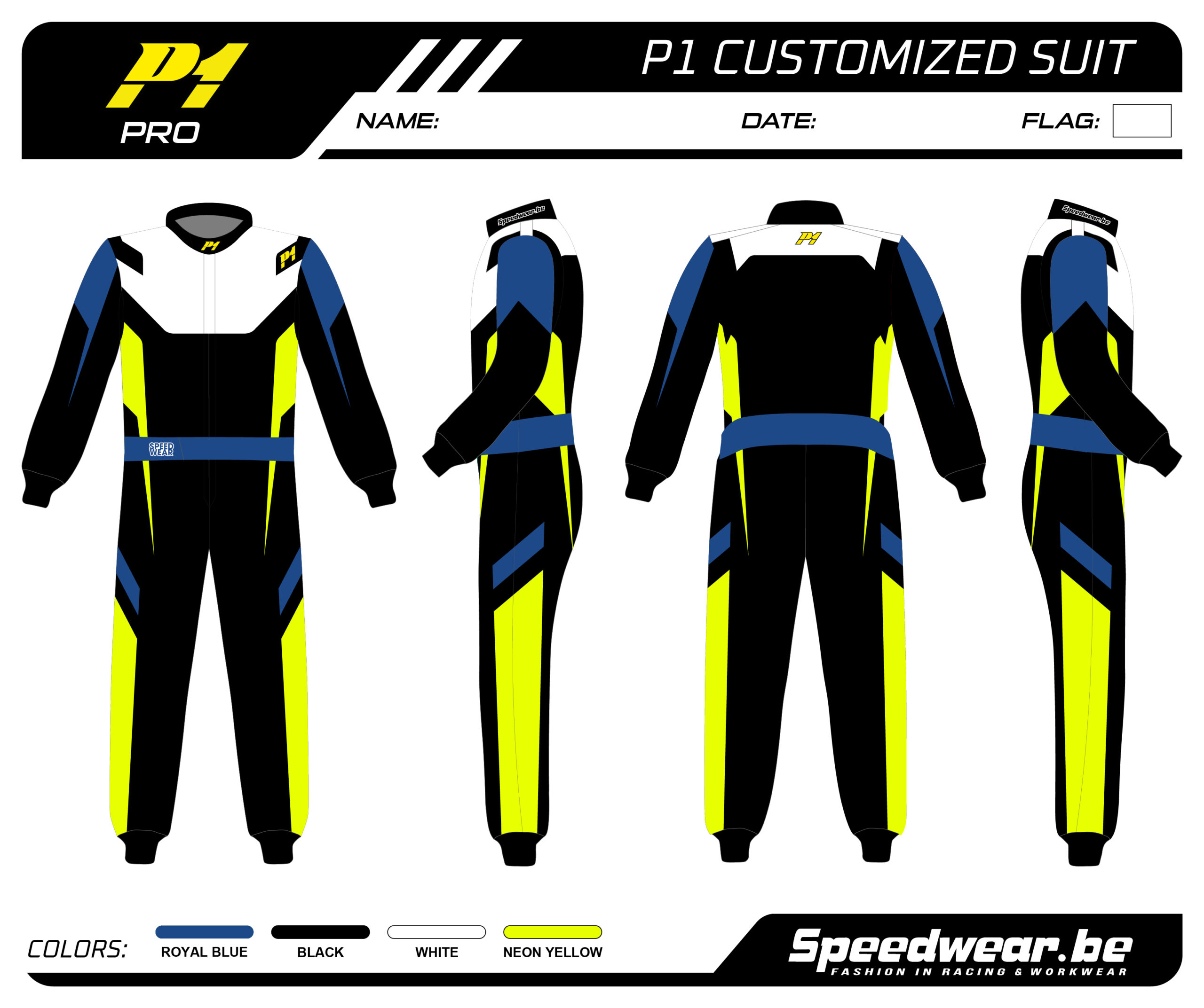 P1 FIA Race overall - Volledig op maat PATROON PRO 12