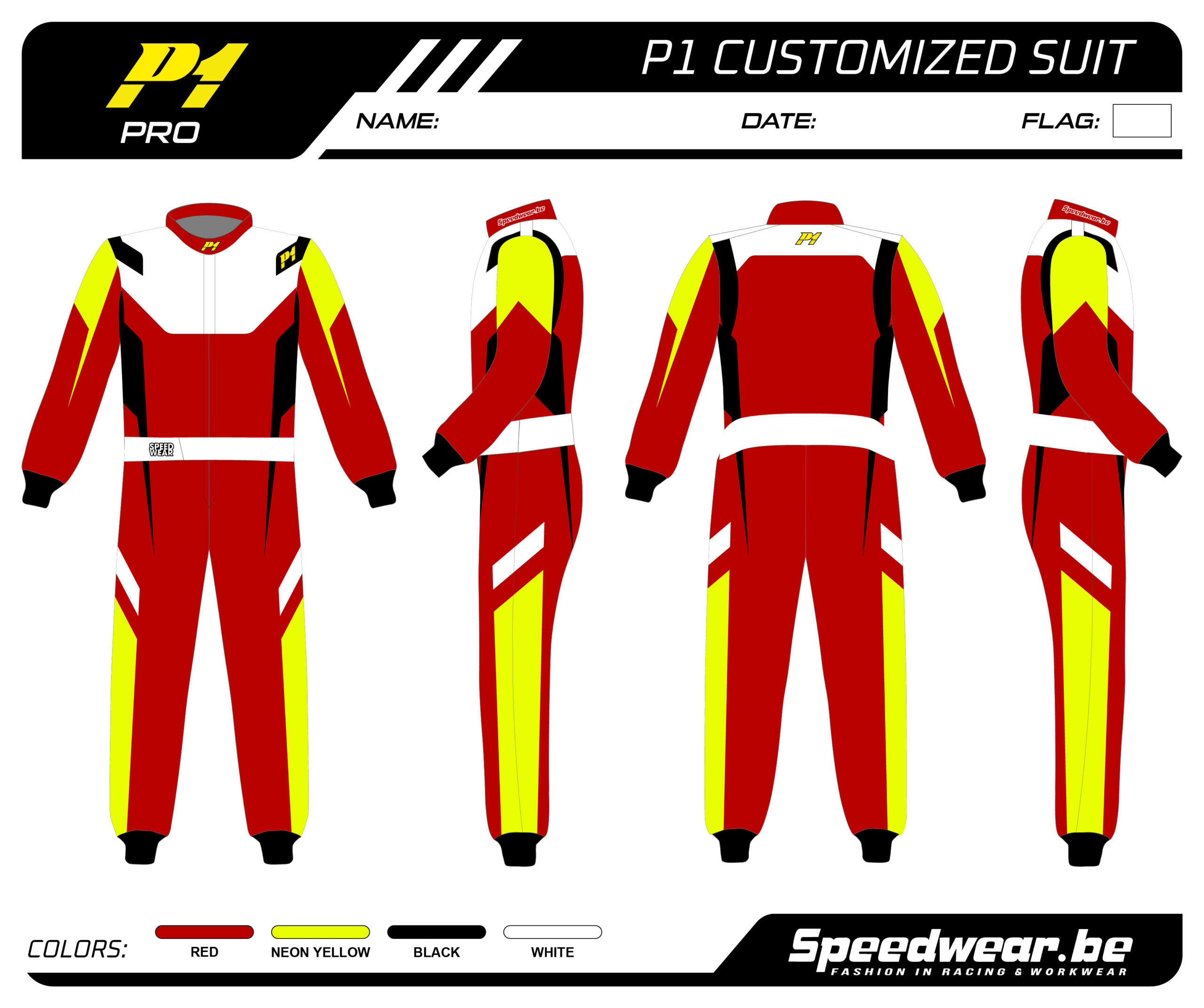 P1 FIA Race overall - Volledig op maat PATROON PRO 12