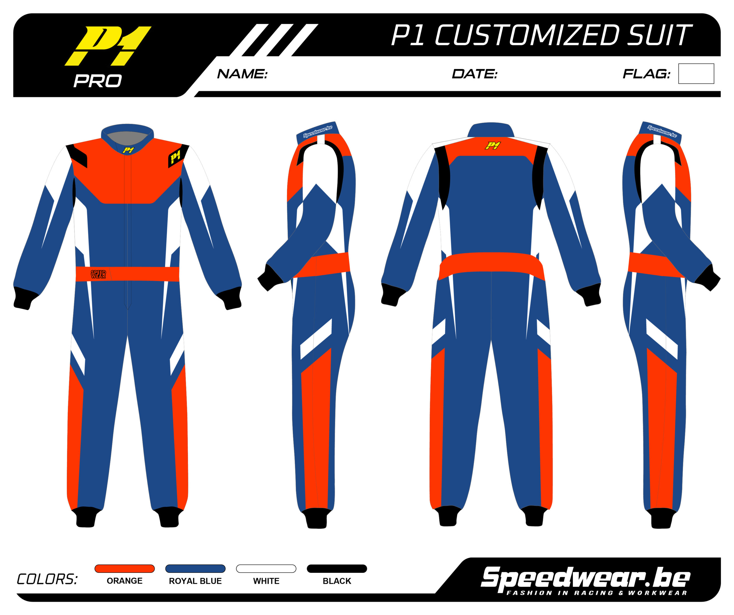 P1 FIA Race overall - Volledig op maat PATROON PRO 12
