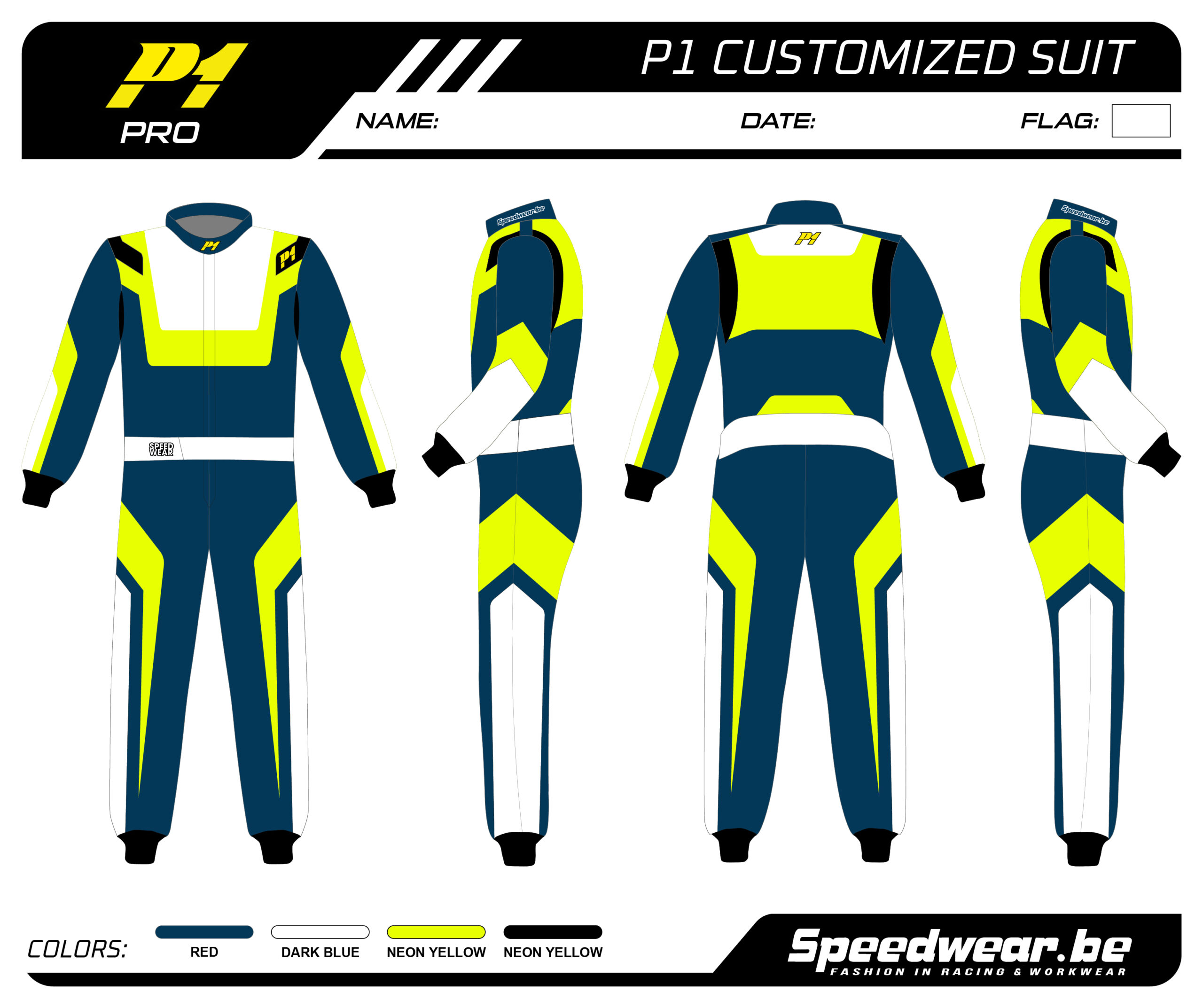 P1 FIA Race overall - Volledig op maat PATROON PRO 13