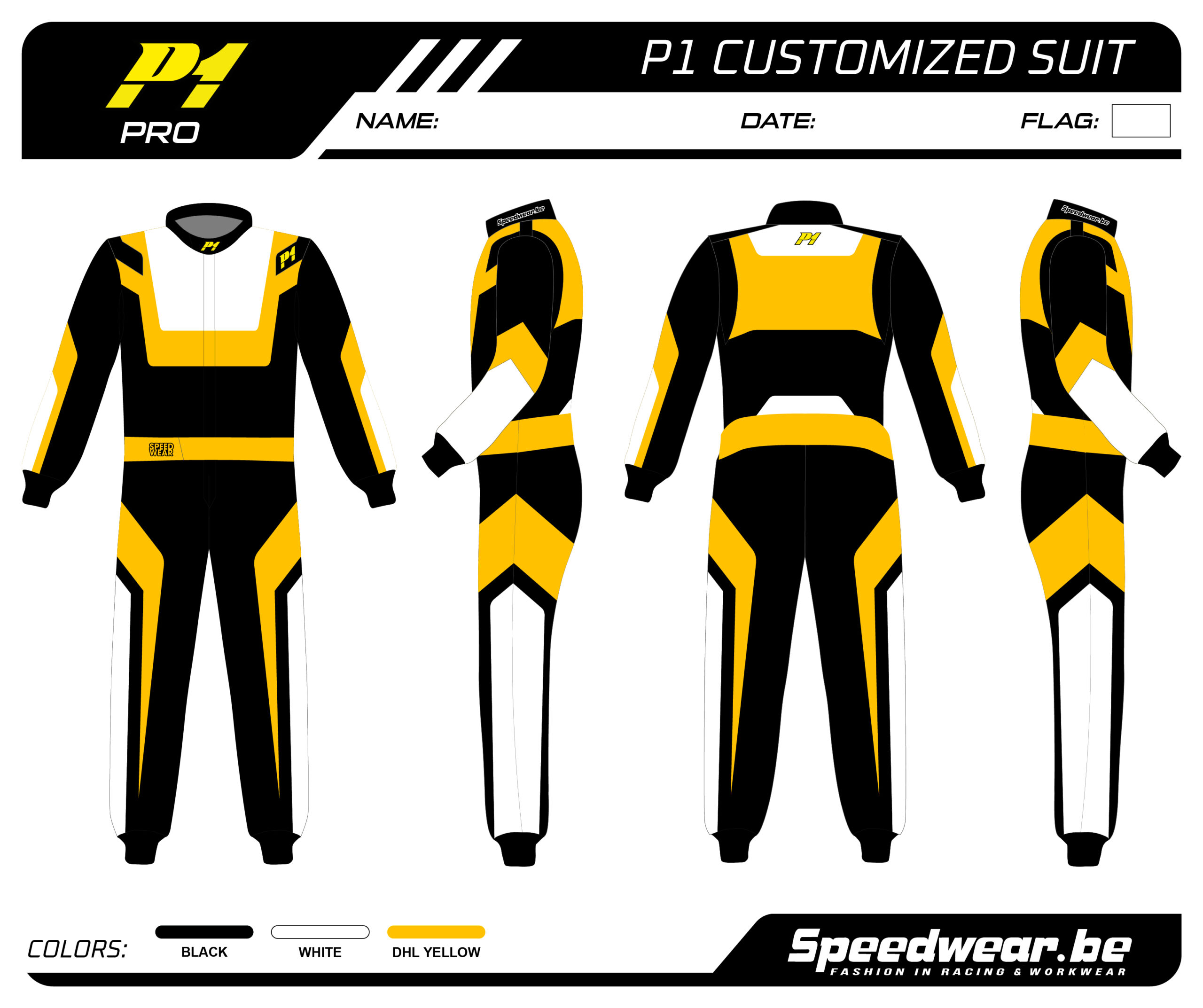 P1 FIA Race overall - Volledig op maat PATROON PRO 13