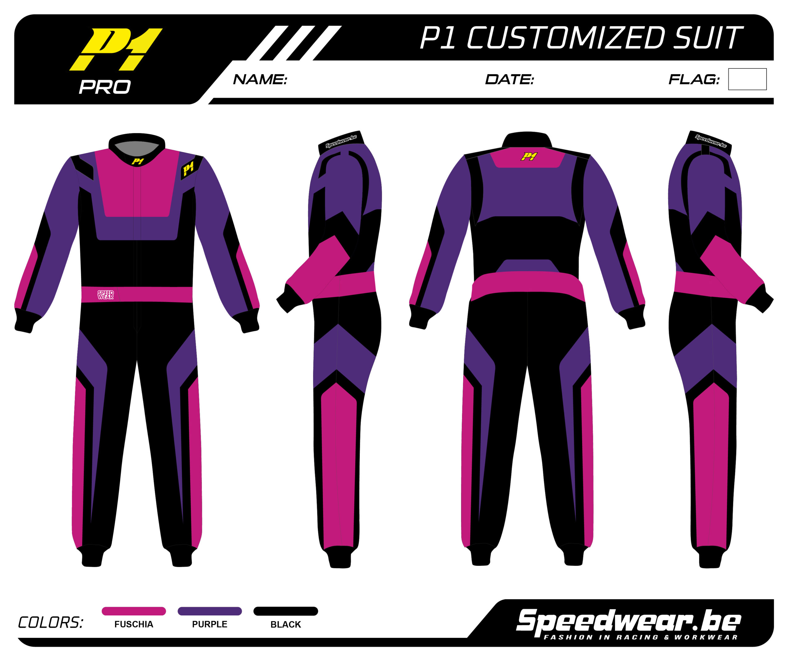 P1 FIA Race overall - Volledig op maat PATROON PRO 13