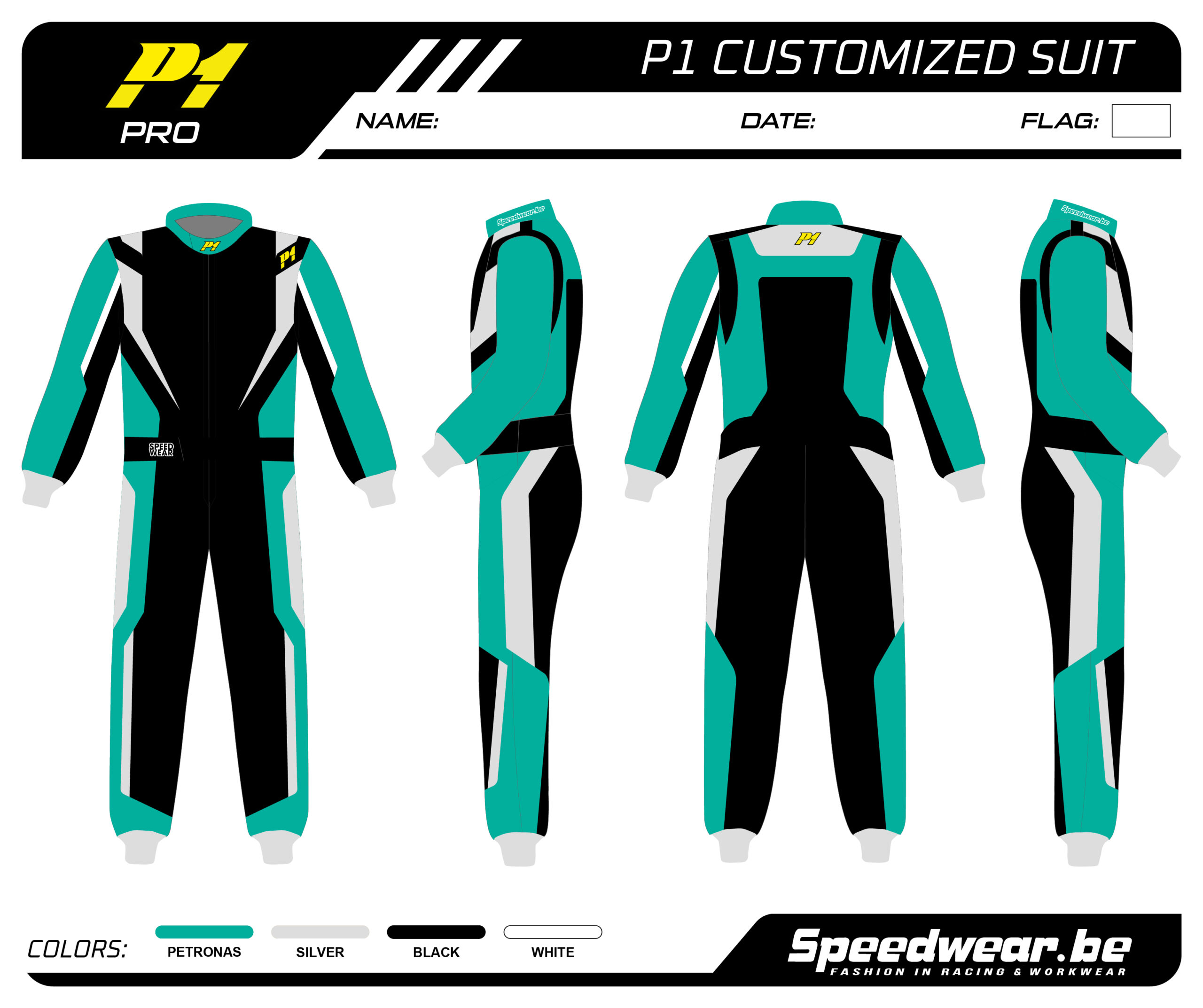 P1 FIA Race overall – Volledig op maat PATROON PRO 14