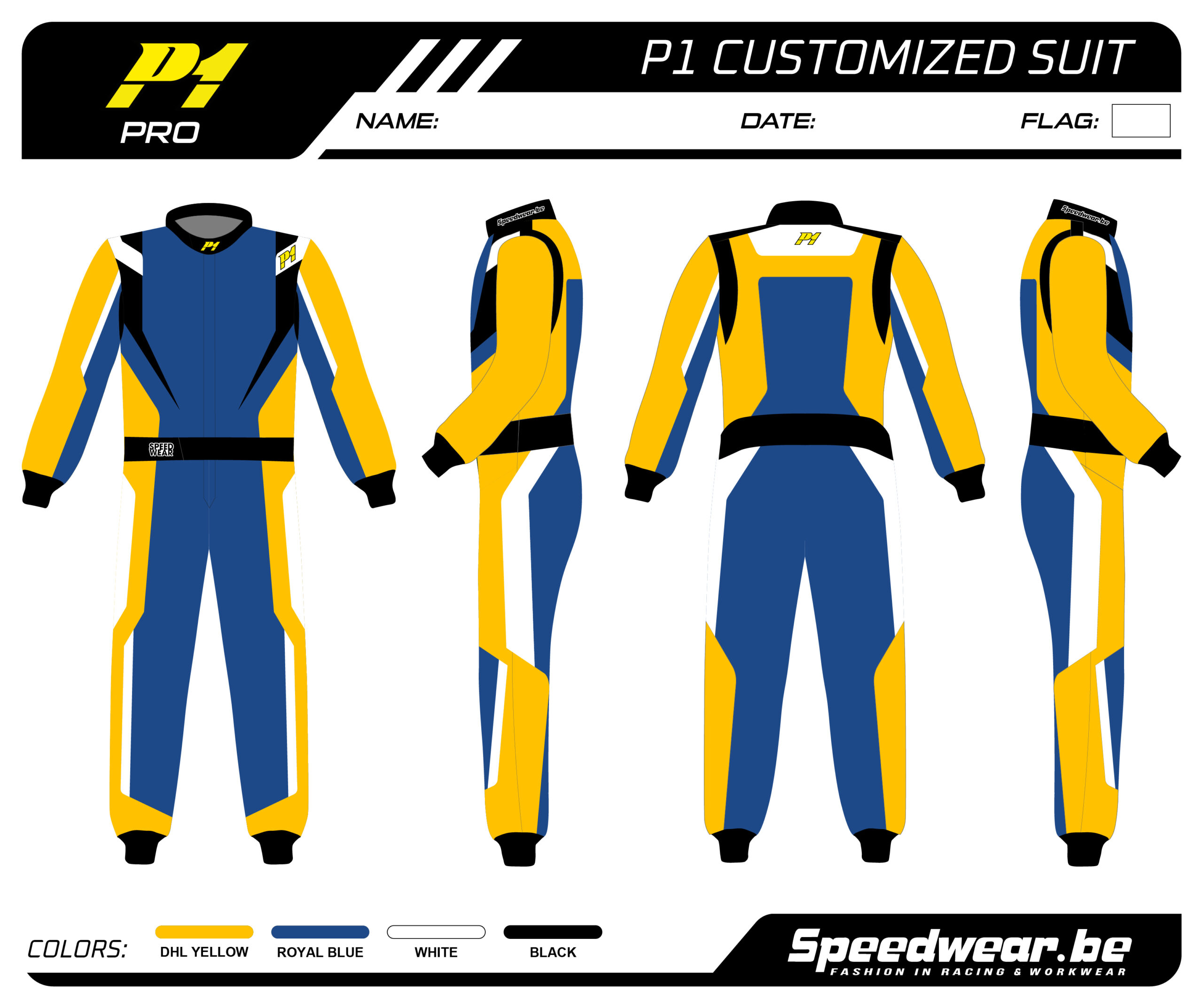 P1 FIA Race overall – Volledig op maat PATROON PRO 14