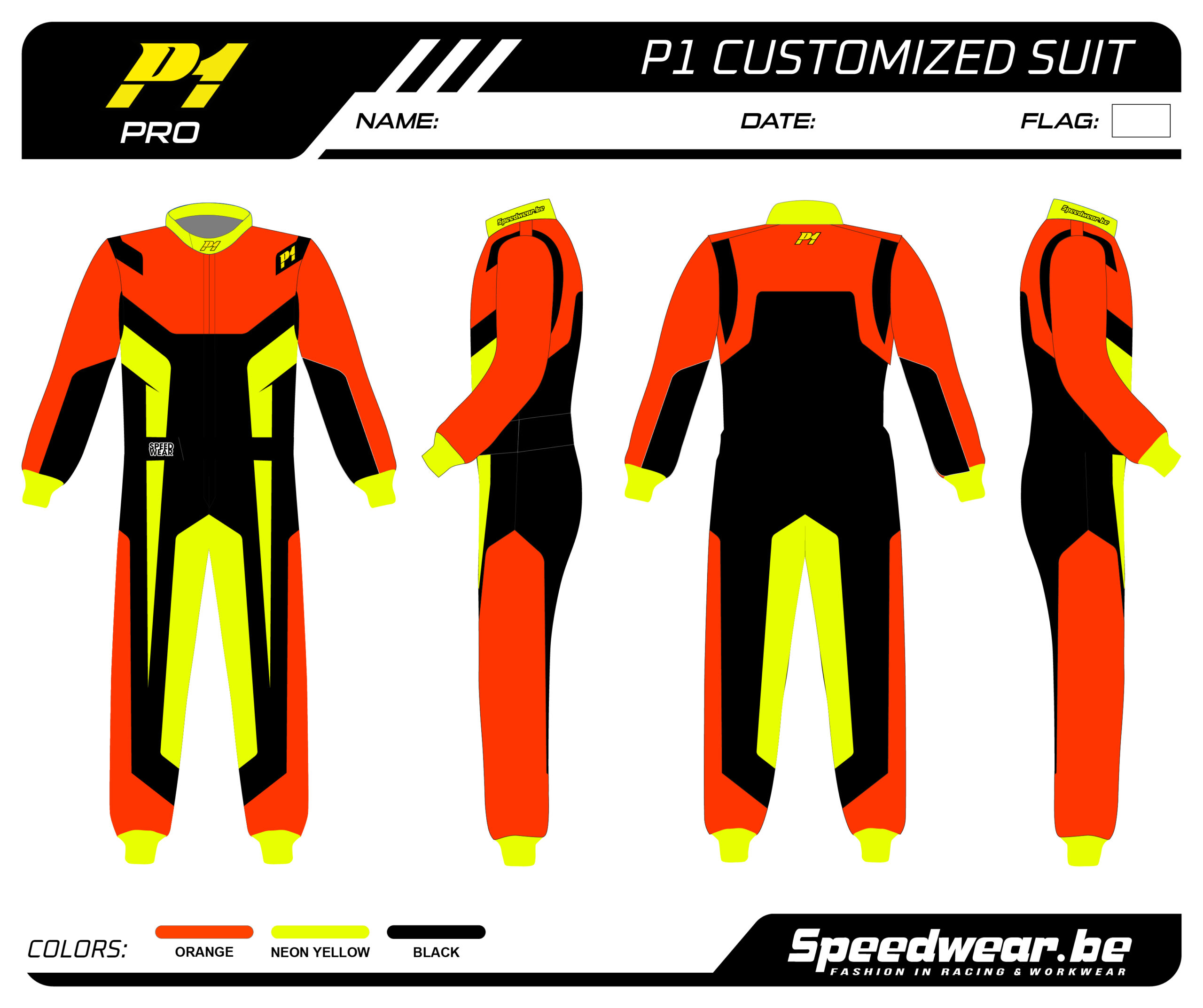 P1 FIA Race overall – Volledig op maat PATROON PRO 14