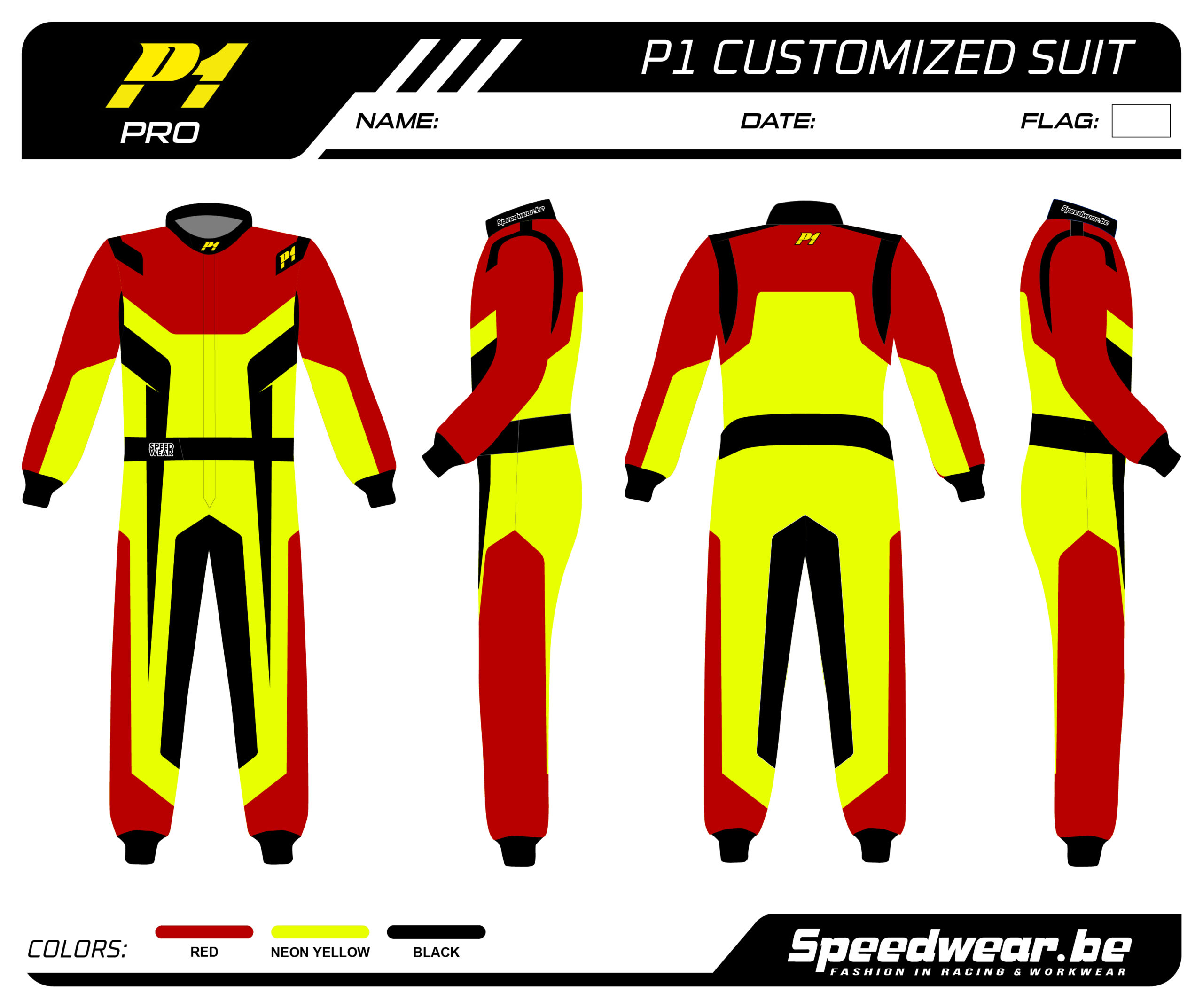 P1 FIA Race overall – Volledig op maat PATROON PRO 14