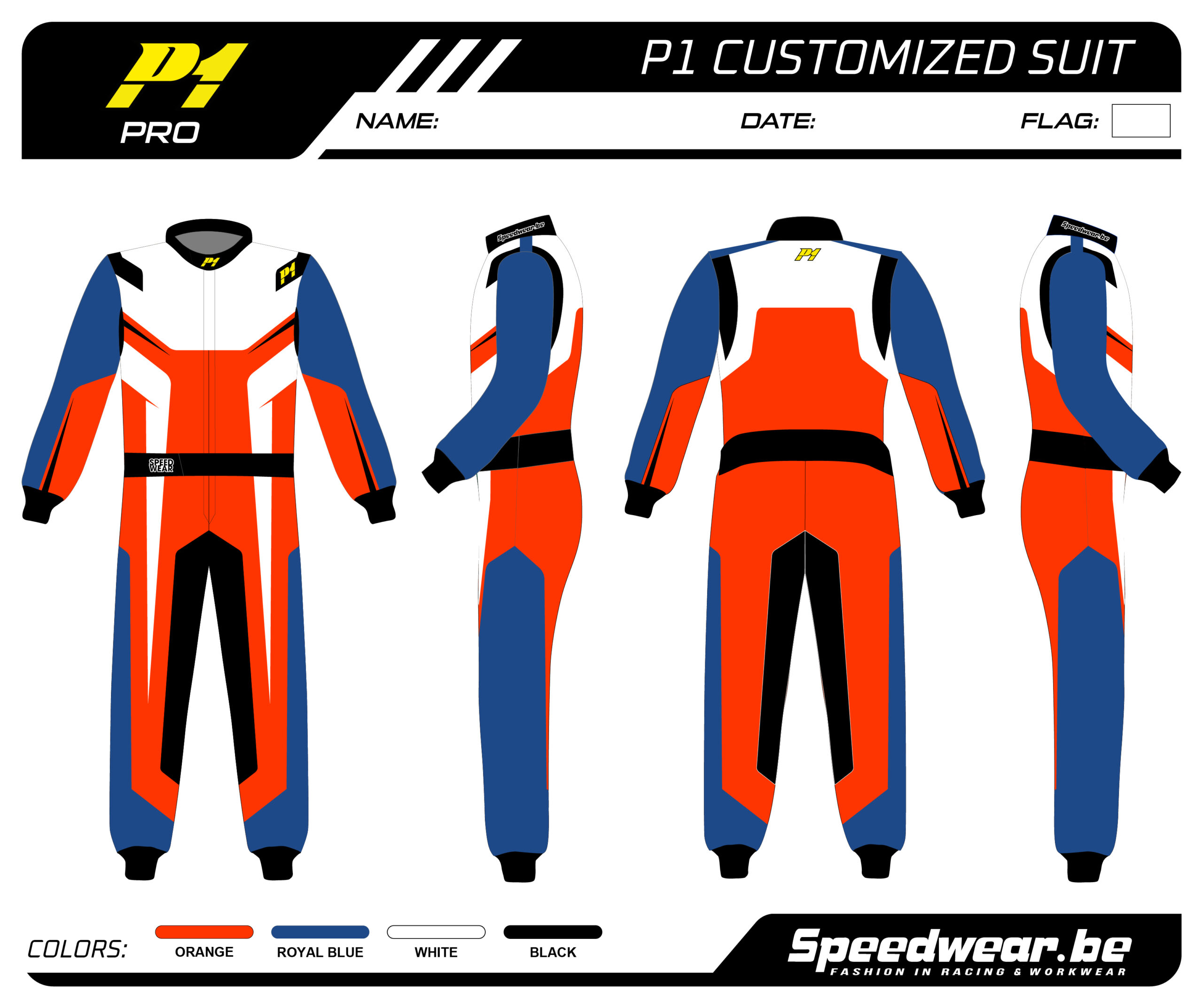 P1 FIA Race overall – Volledig op maat PATROON PRO 14