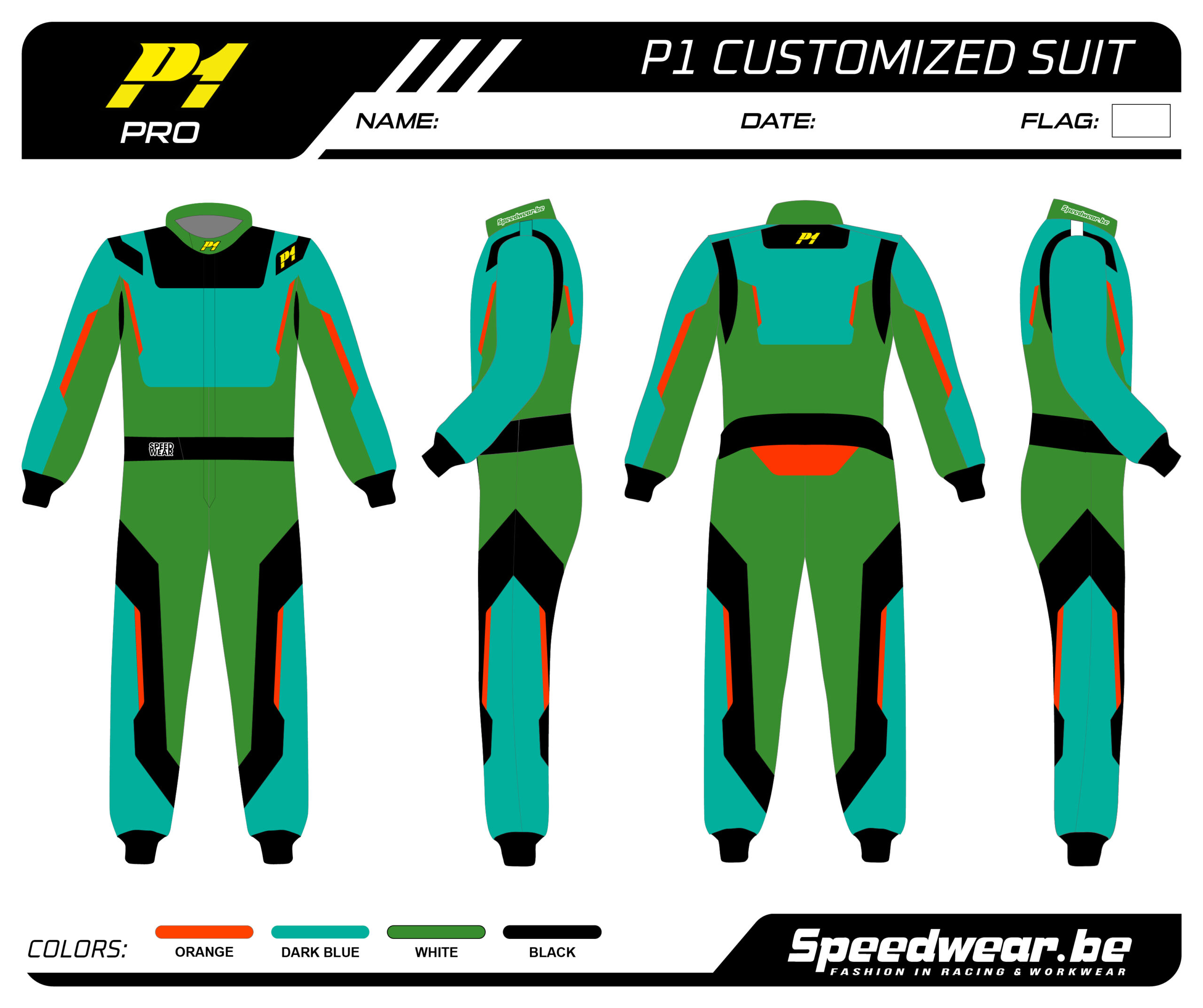 P1 FIA Race overall - Volledig op maat PATROON PRO 17